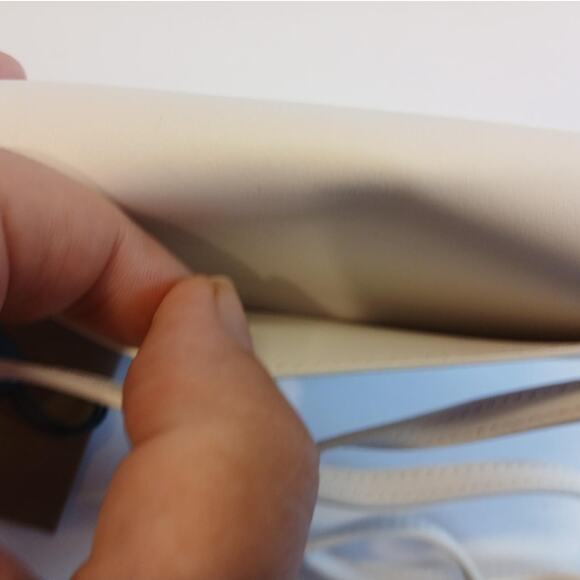 New - Burberry Olympia Micro Mini Leather Shoulder Bag Optic White - Picture 10 of 16